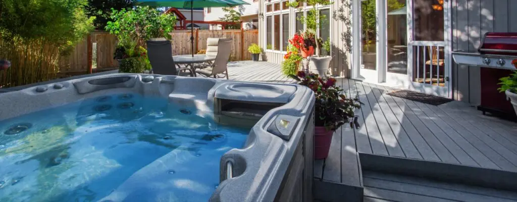 Swim Spa in garden