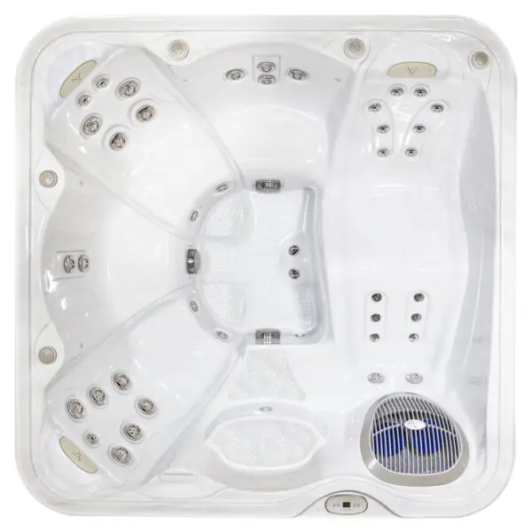 overhead view of hydropool serenity 5900 hot tub