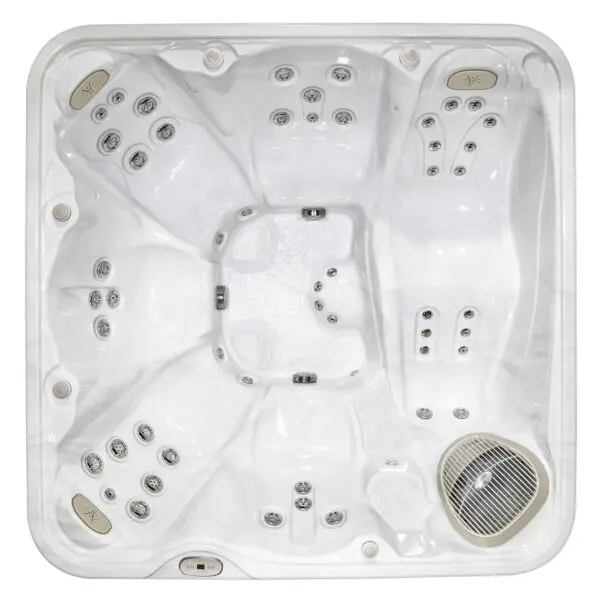 overhead view of hyrdropool serenity 6900 hot tub