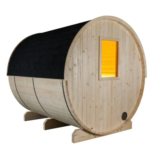 Outdoor Barrel Sauna Electric Medium