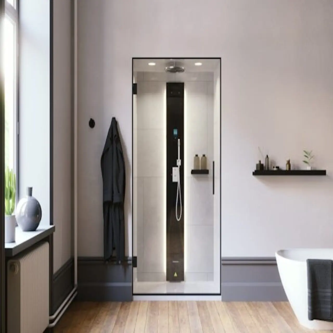 Tylo Vista Steam Shower 130 Left