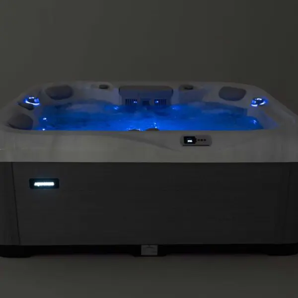 aquasolus brook hot tub with LED lighting
