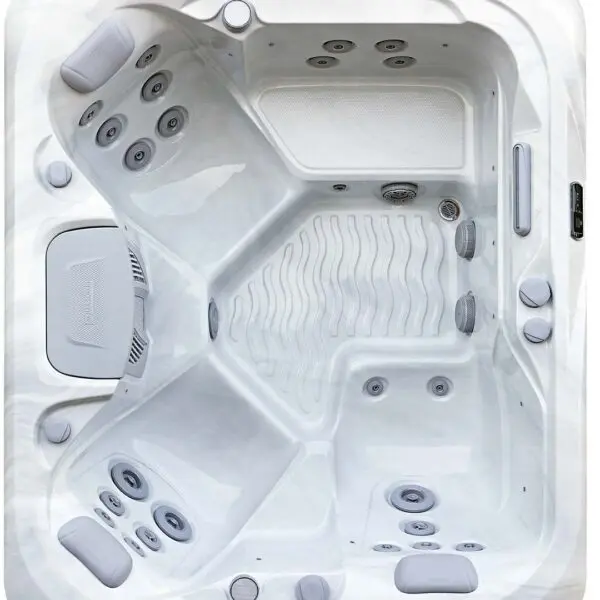 aquasolus brook hot tub overhead view