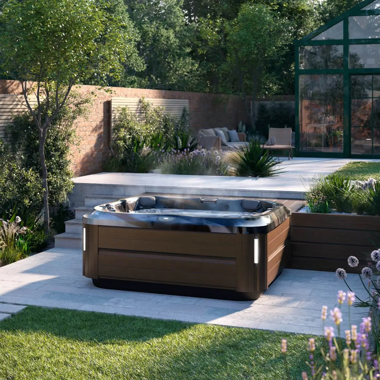 Jacuzzi® J-355™ Hot Tub With Comfort Lounge Seating And Cool Down Seat