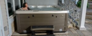 Connect with nature and feel the hydrotherapy benefits of a hot tub
