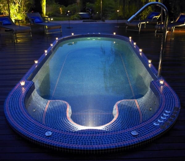 Mosaic Tiled Swim Spas