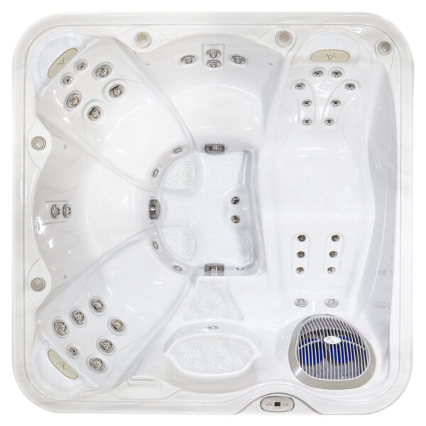 overhead view of hydropool serenity 5900 hot tub