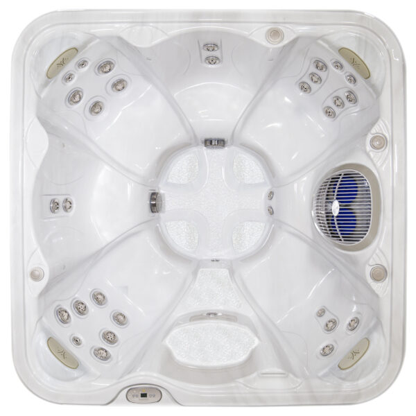 overhead view of the hydropool serenity 6600 hot tub