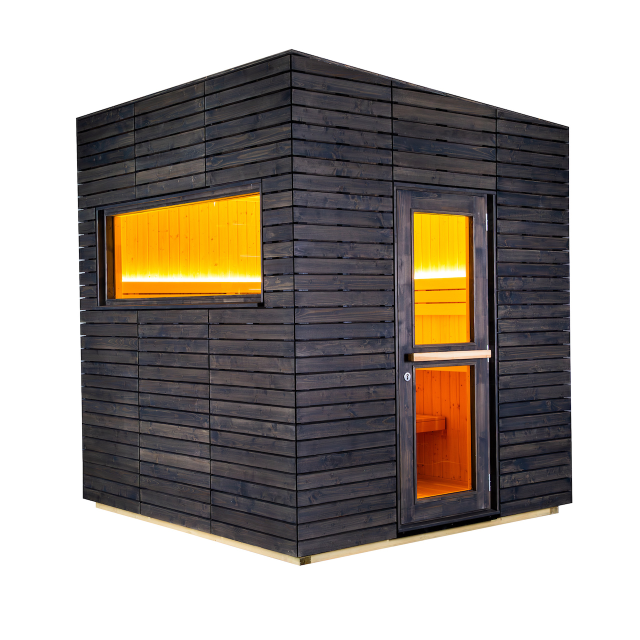 The Switzerland Sauna Medium Panorama Dark Grey