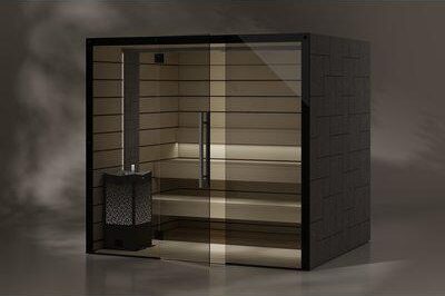 Tylo Reflection Glass Front Wide Sauna Medium