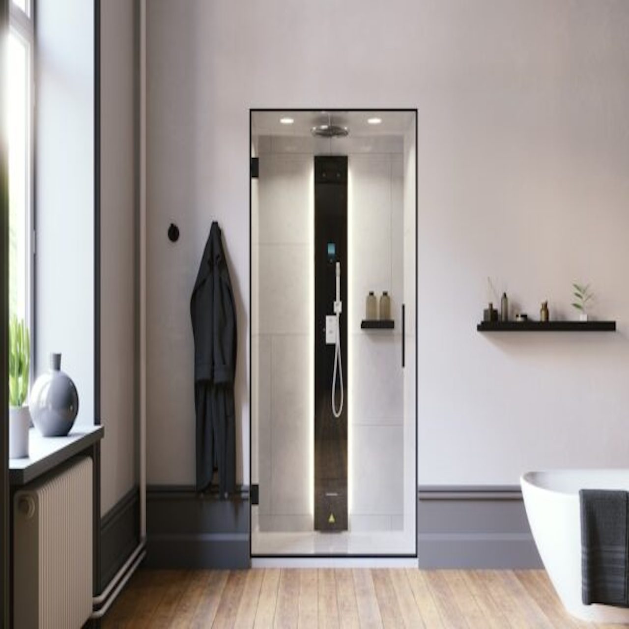 Tylo Vista Steam Shower 130 Left