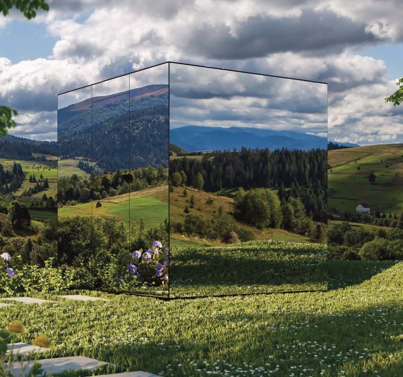 Stillwood Mirrored Glass Outdoor Sauna