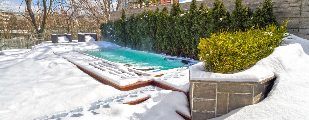 Swim Spa in Snow