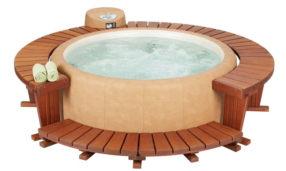 Full Hot Tub Wooden Surround