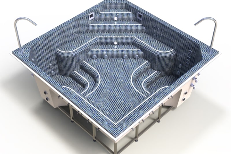 Square and Rectangular Hot Tubs