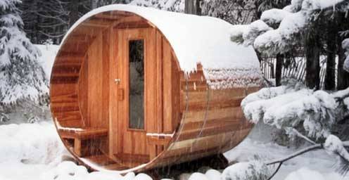 Traditional Swedish Barrel Sauna